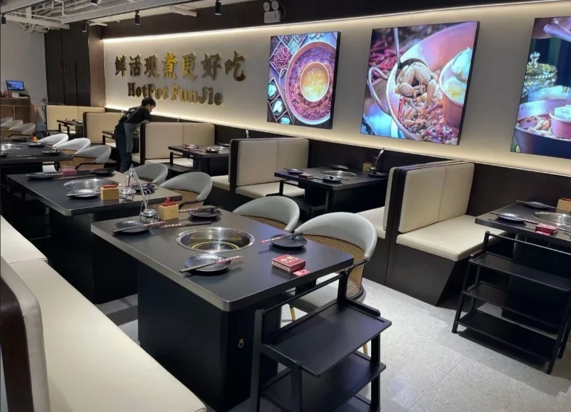 Custom furniture for hot pot restaurants
