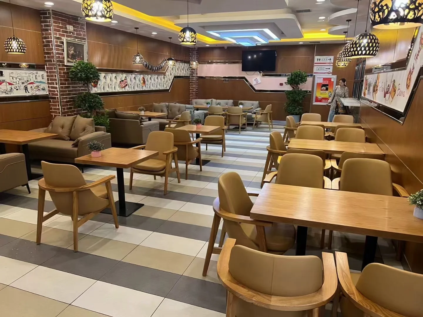 Fried chicken and burger shops
