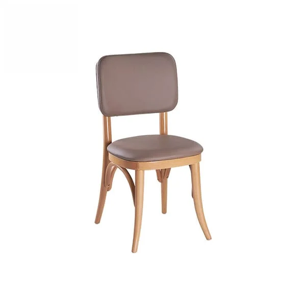 Simple Two-Tone Padded Side Chair