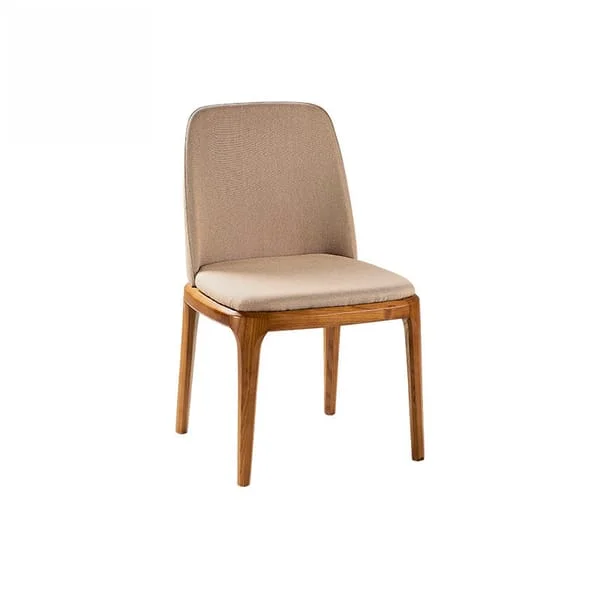 Modern Beige Padded Dining Chair