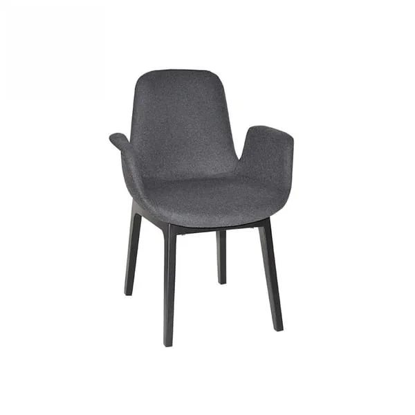 Contemporary Charcoal Grey Armchair