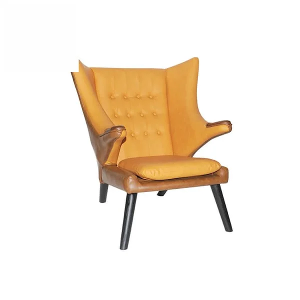 Mid-Century Yellow Lounge Armchair