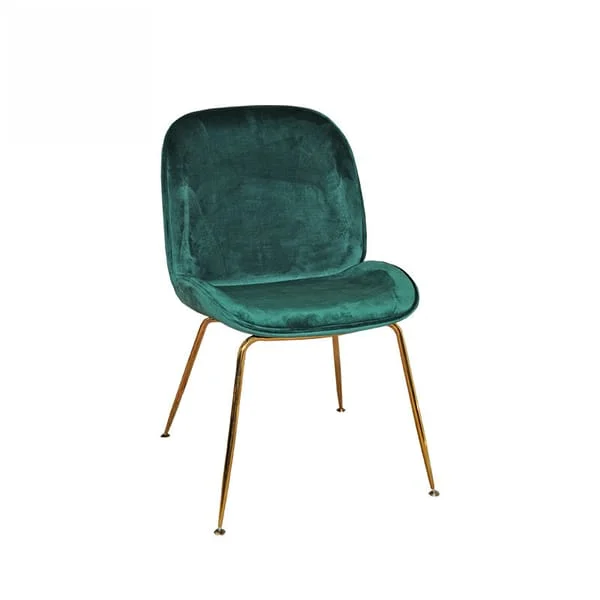Elegant Green Velvet Dining Chair