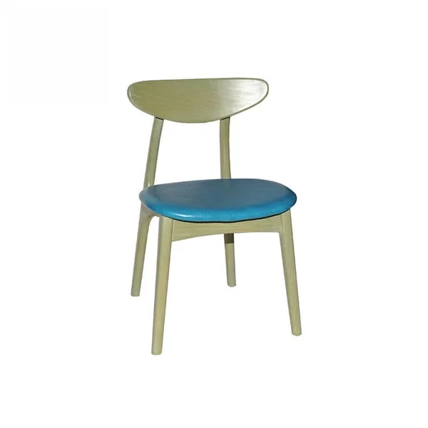 Simple Green Padded Dining Chair