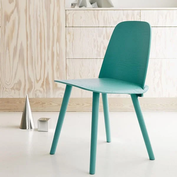 Modern Teal Matte Finish Dining Chair