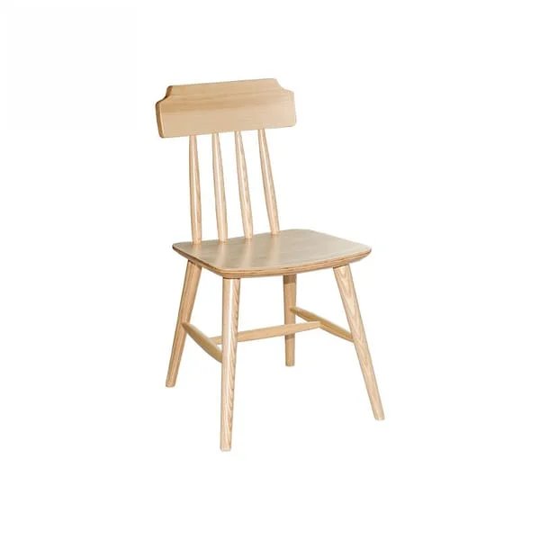 Vintage Slat Back Natural Wood Chair