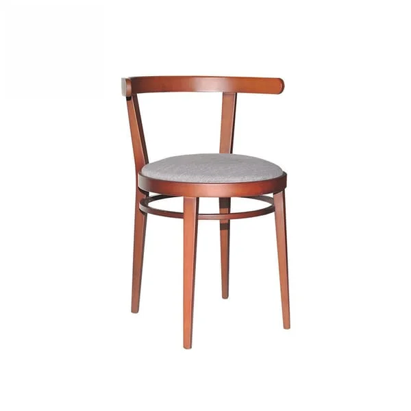 Classic Curved Wood Frame Dining Chair