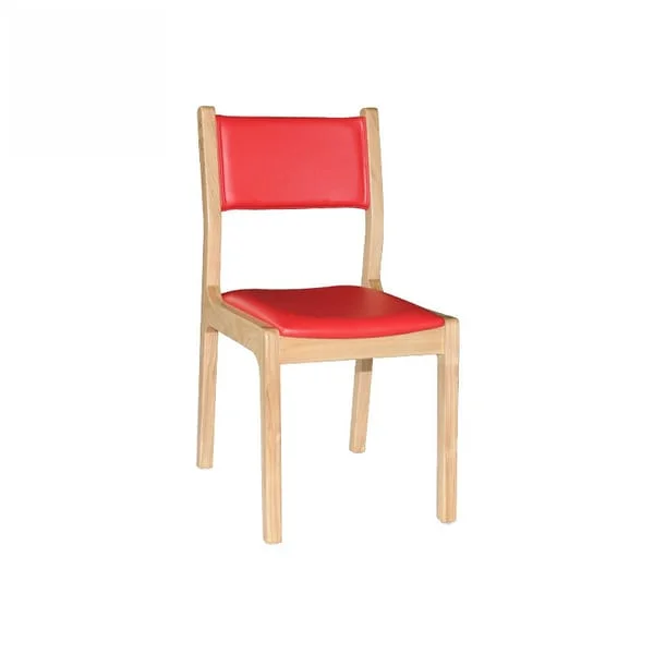Minimalist Red Padded Dining Chair