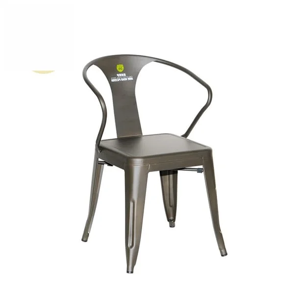 Industrial Matte Steel Café Chair