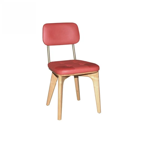 Classic Red Padded Dining Side Chair