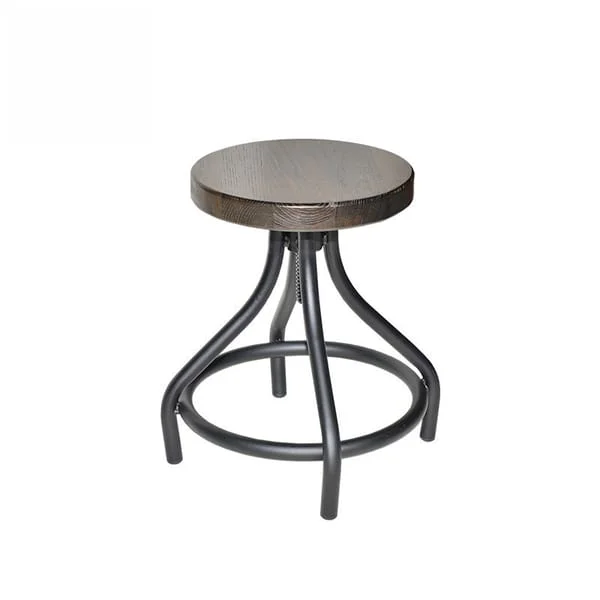 Industrial Adjustable Swivel Bar Stool