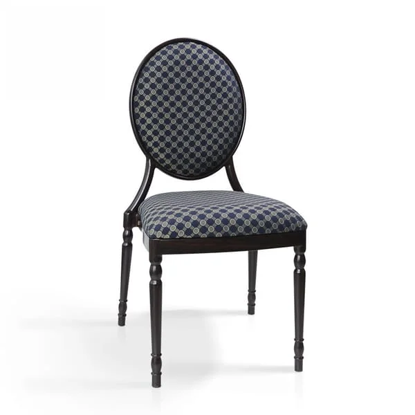 Professional Black Patterned Banquet Chair