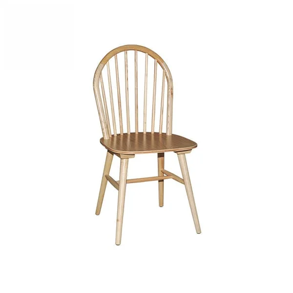 Elegant Curved Back Wooden Dining Chair