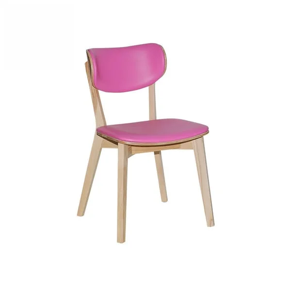Modern Pink Padded Minimalist Chair