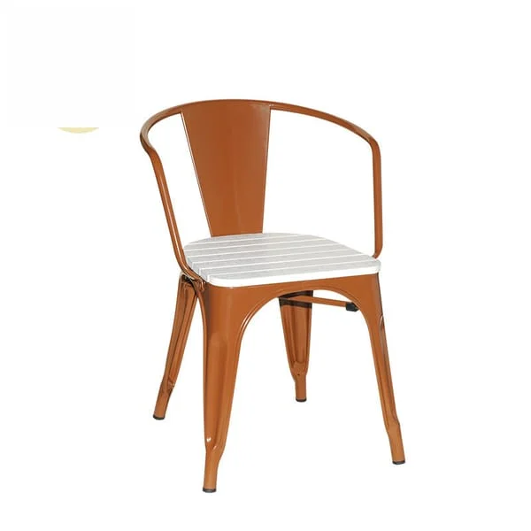 Industrial Style Metal & Wood Chair