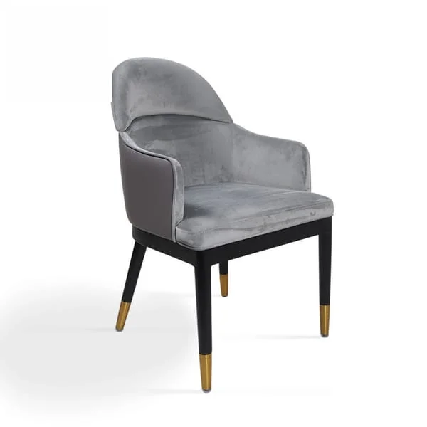 Premium Velvet Padded Dining Armchair