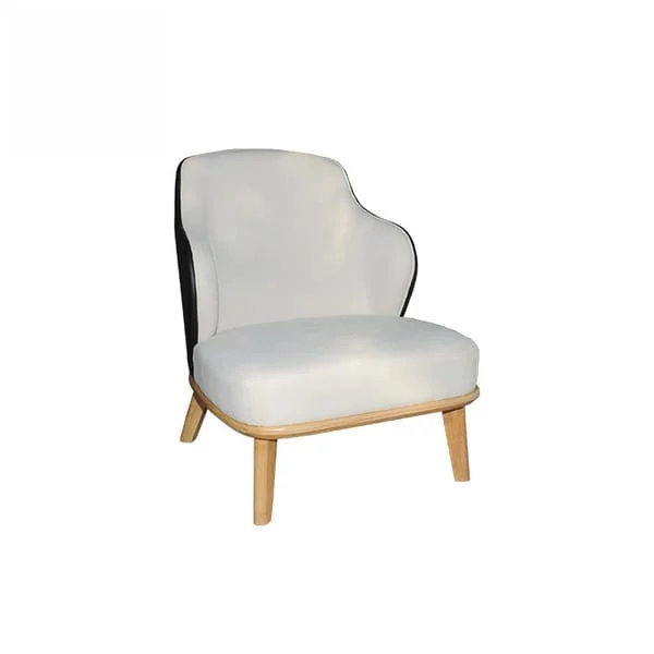Contemporary Curved Accent Armchair
