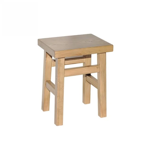 Rustic Minimalist Wooden Side Table Stool