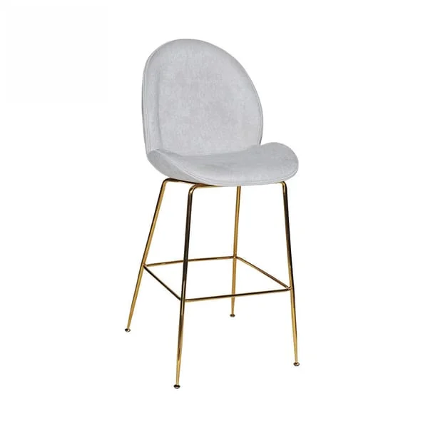 Elegant Curved Back Bar Stool