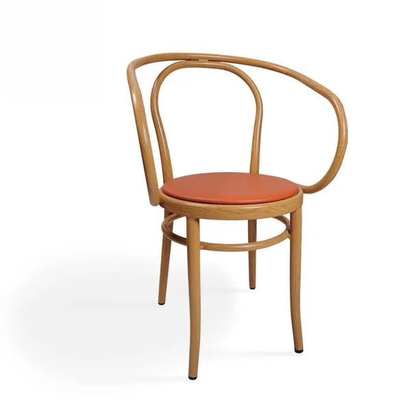 Classic Curved Back Wood Chair