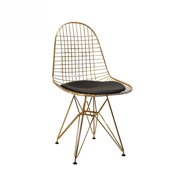 Geometric Wire Mesh Dining Chair