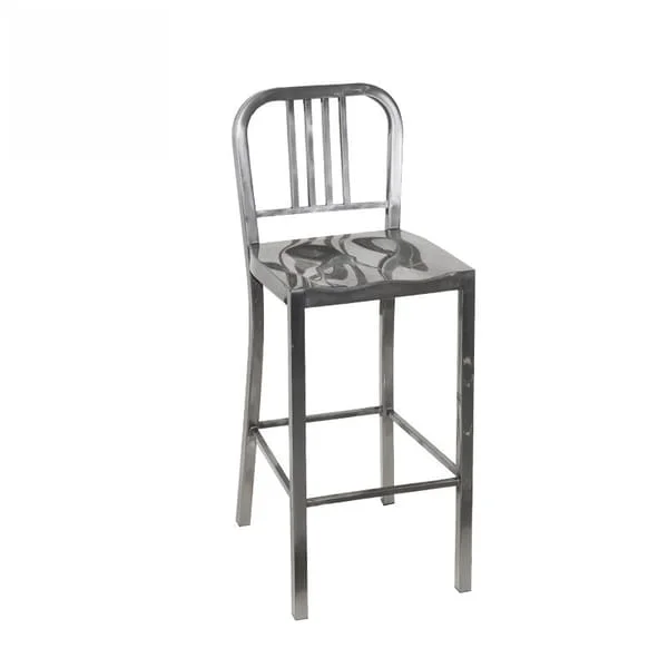 Vintage Metal Frame Bar Stool