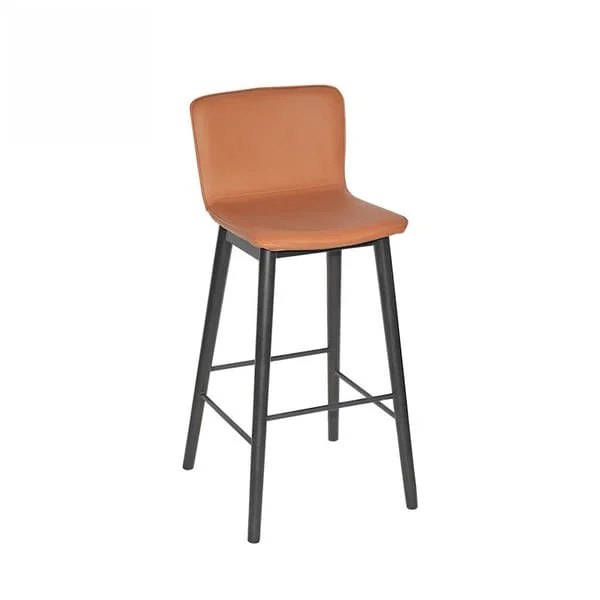 Sleek Padded Back Bar Stool