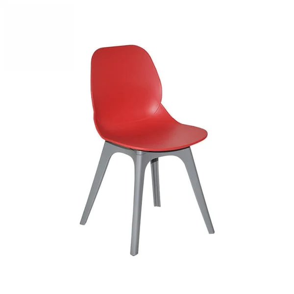 Ergonomic Red Seat Dining Chair