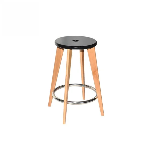 Modern Wooden Swivel Bar Stool