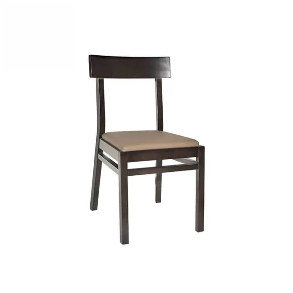Classic Dark Wood Frame Dining Chair