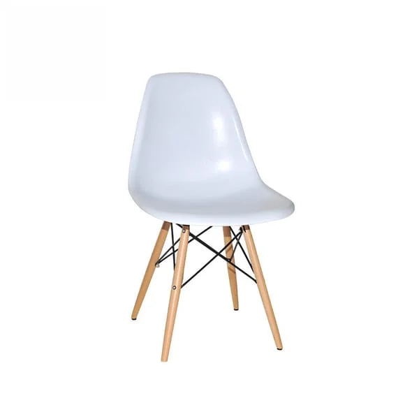 Eames Style White Shell Dining Chair