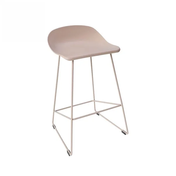 Slim Metal Base Minimalist Bar Stool