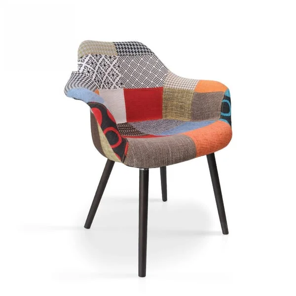 Patchwork Pattern Accent Armchair