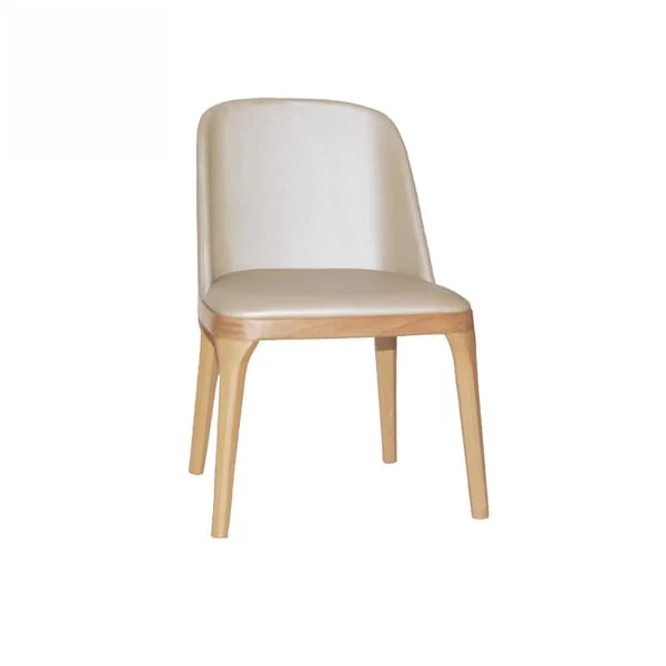 Light Oak Minimalist Side Chair