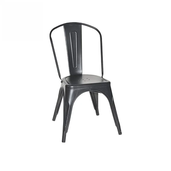 Classic Black Metal Bistro Chair