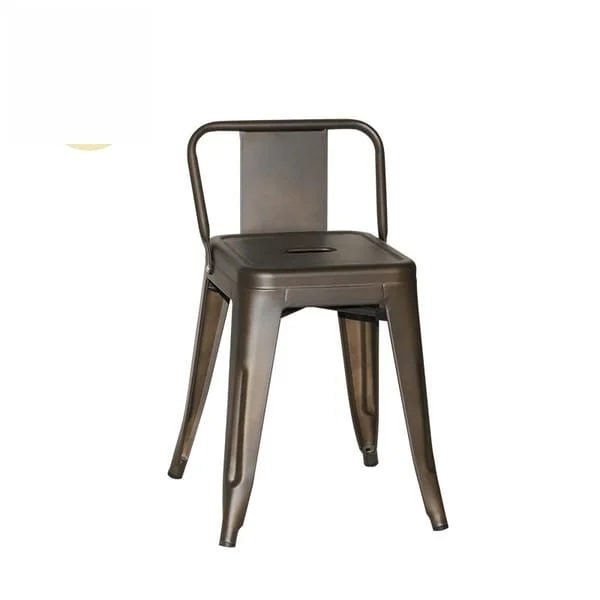 Heavy-Duty Brushed Steel Café Chair