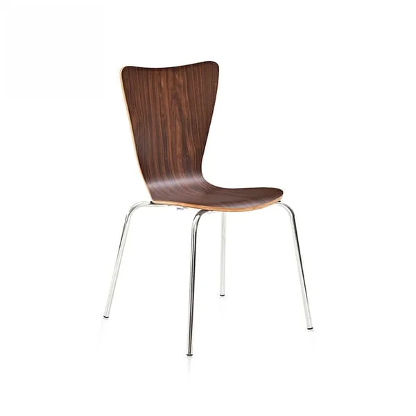 Slim Profile Wood Veneer Chair