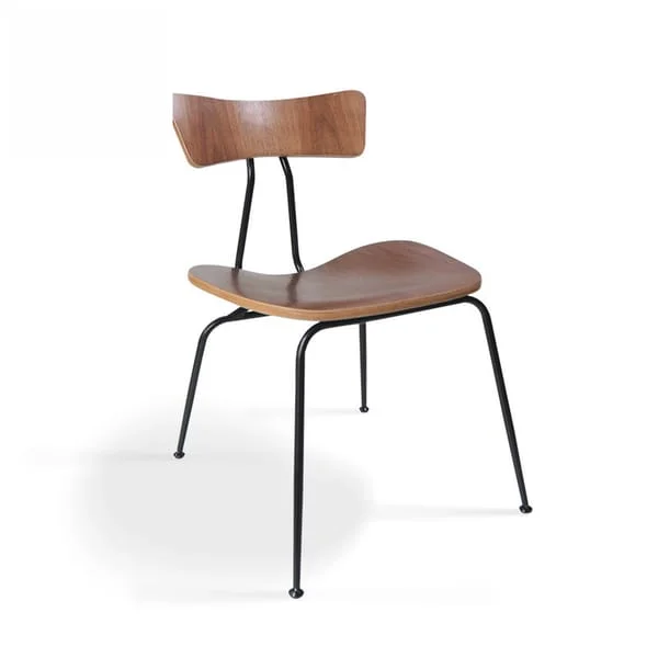 Modern Walnut Bentwood Dining Chair