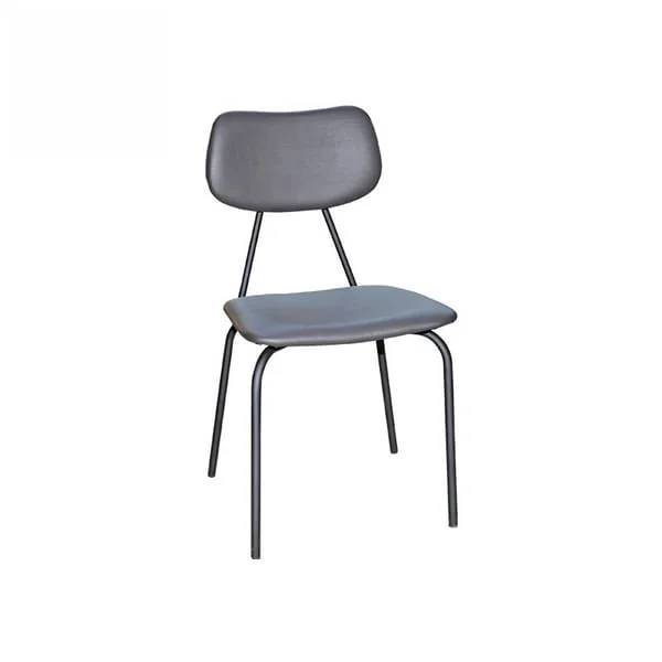 Industrial Grey Metal Dining Chair