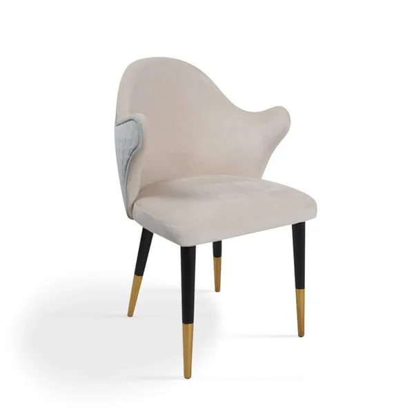 Elegant Curved Arms Accent Chair