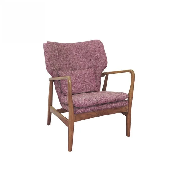Mid-Century Modern Fabric Lounge Chair