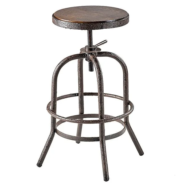 Vintage Industrial Swivel Bar Stool