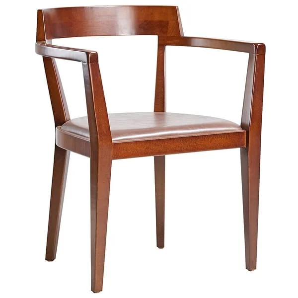 Mid-Century Curved Arm Dining Chair