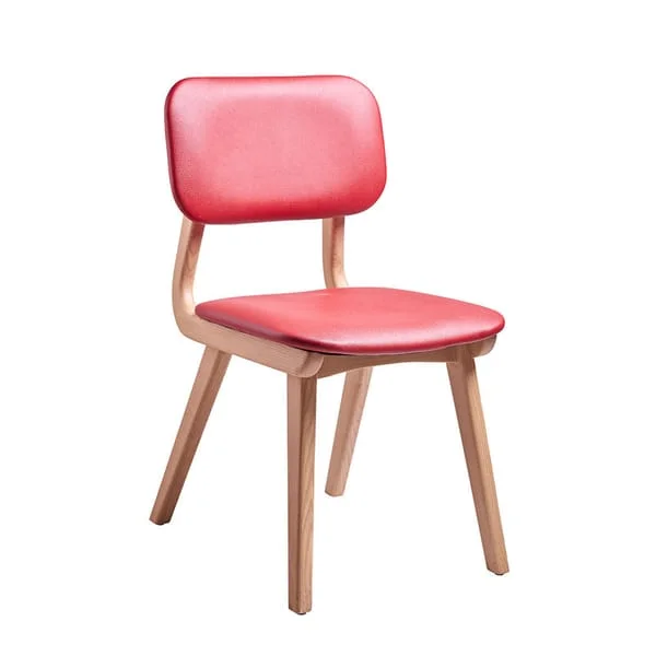 Tolix Chair Variation / Industrial Metal Dining Chair with Wood Seat