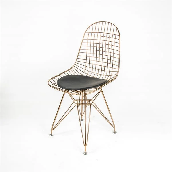 Modern, luxury, upholstered gold thread chair