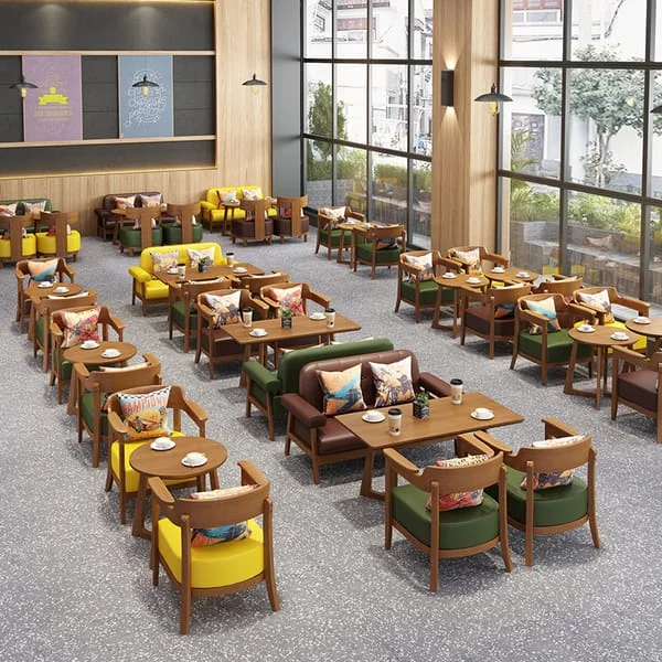 Coffee Shop Style Unique Furniture Tables And Chairs For Cafe Seats Restaurant Lounge Booths