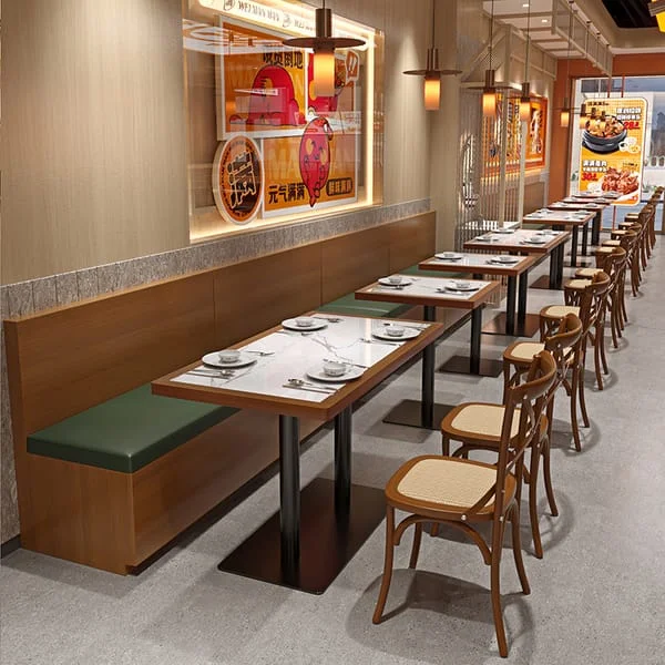 Semi-circular booth customization
