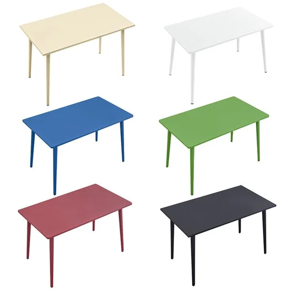 Outdoor garden terrace iron long table