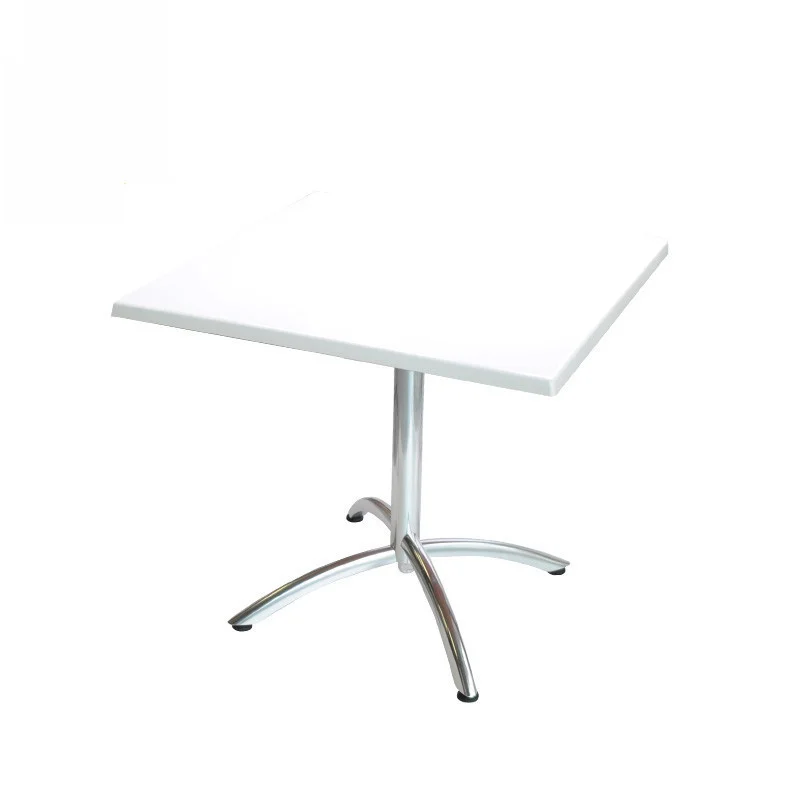 White artificial stone dining table