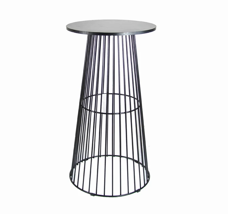 Round metal coffee table